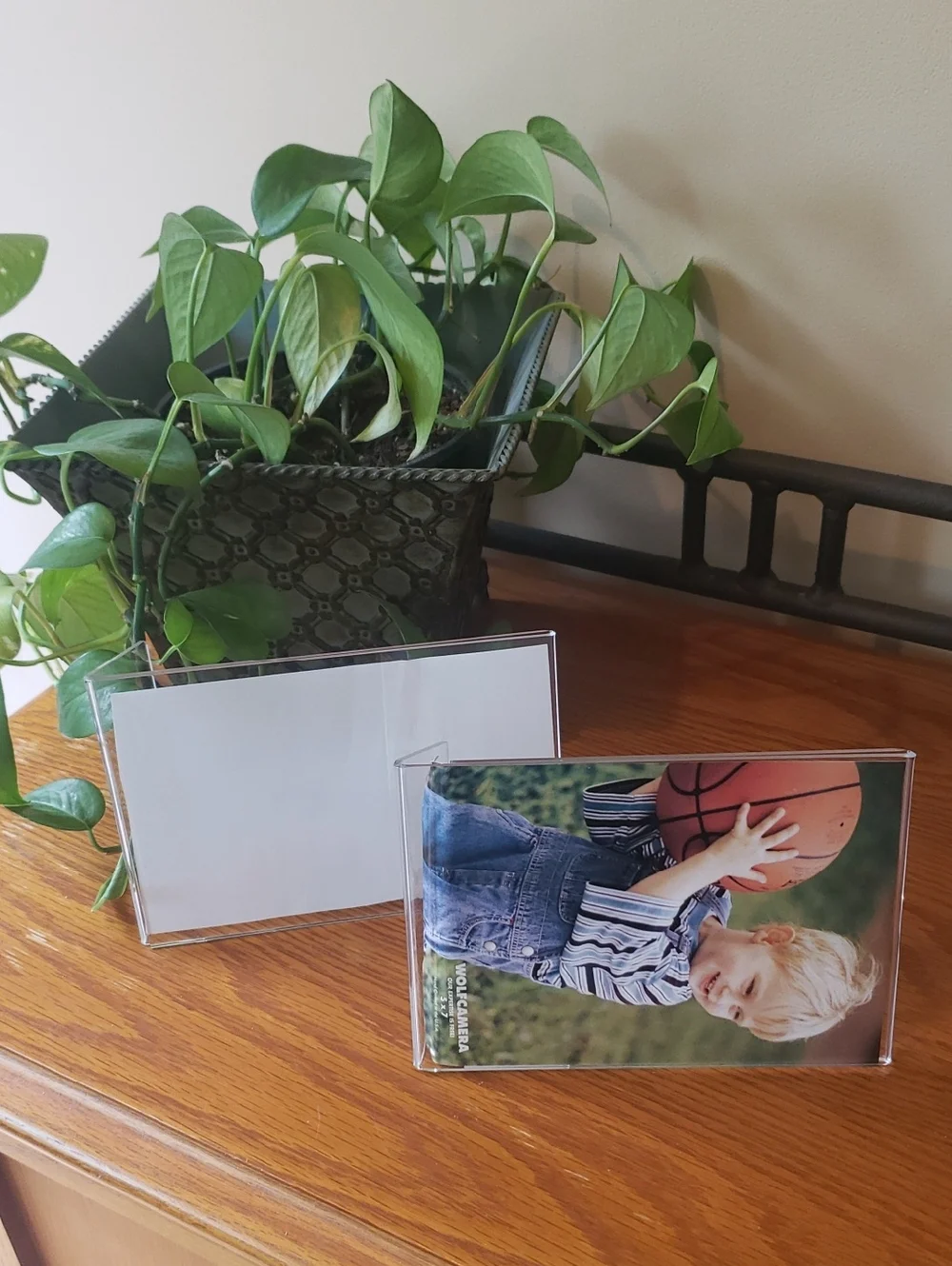 Set Of 5: Clear Acrylic Photo Frames (Displaying 7 Photos)